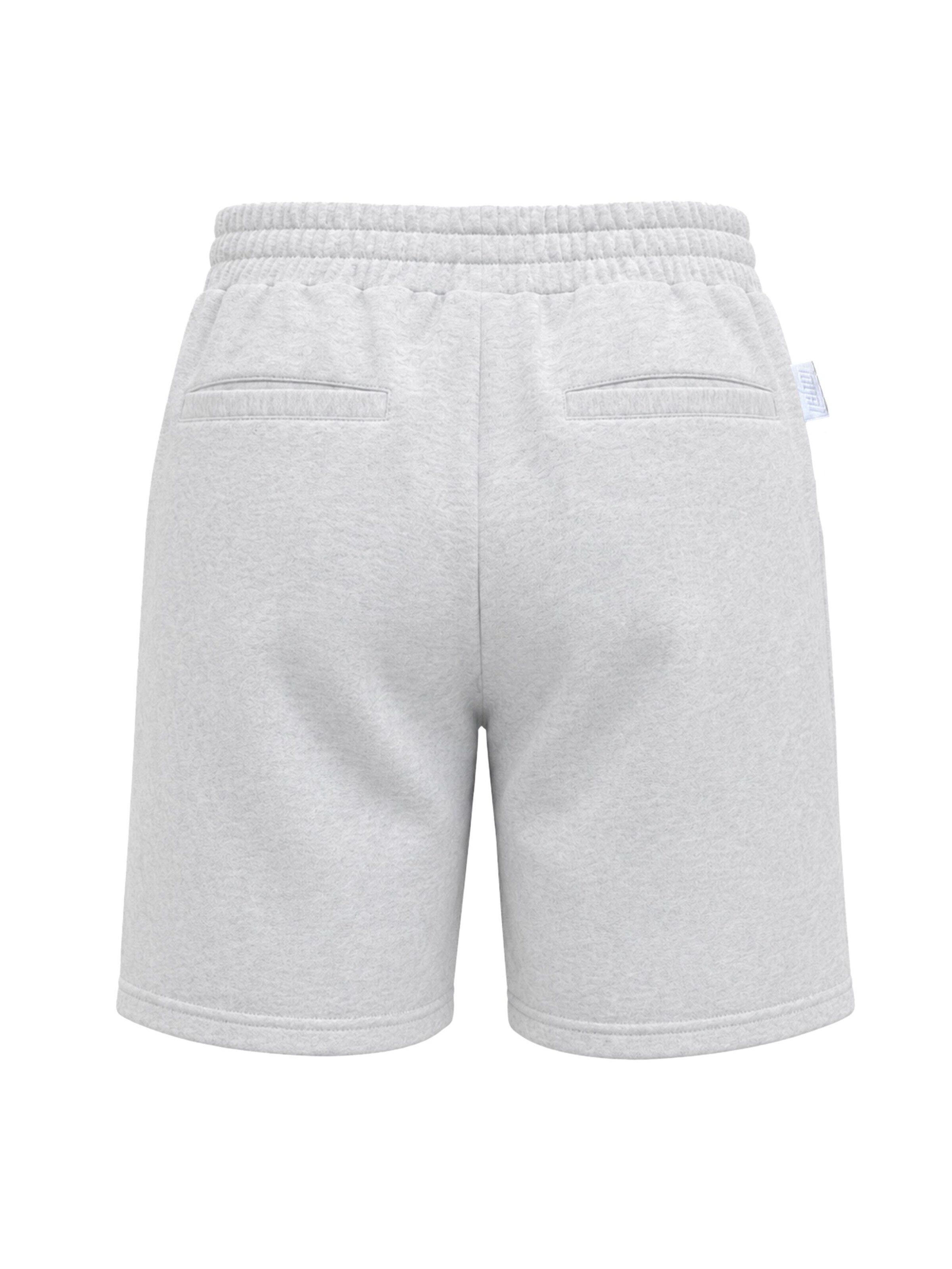 loyal Loosefit Unisex Sweatshorts mit elastischem Bund in Grau