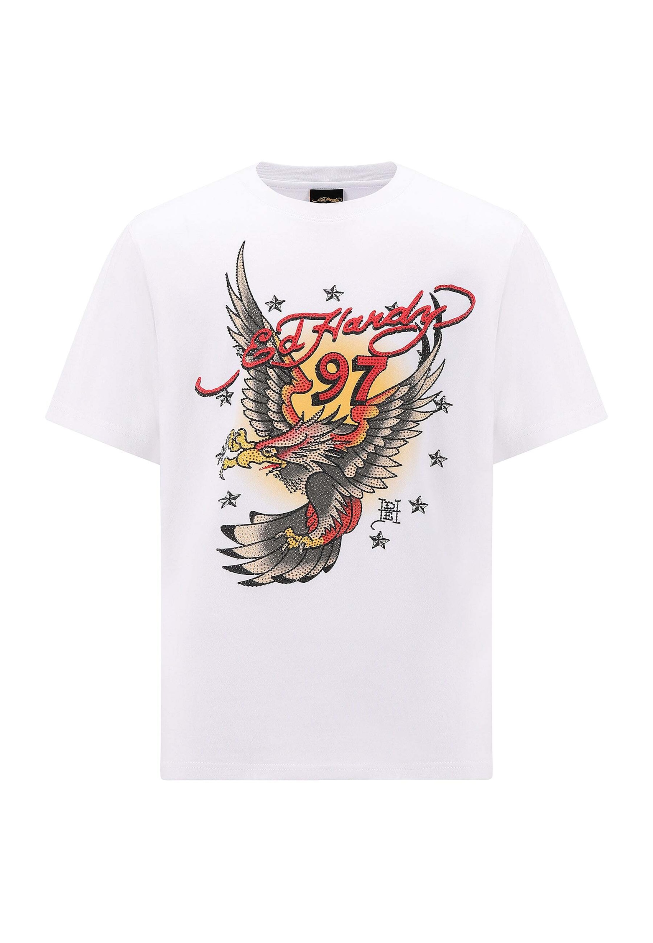 Ed Hardy Bluser & t-shirts '97 Eagle' i hvid: forside