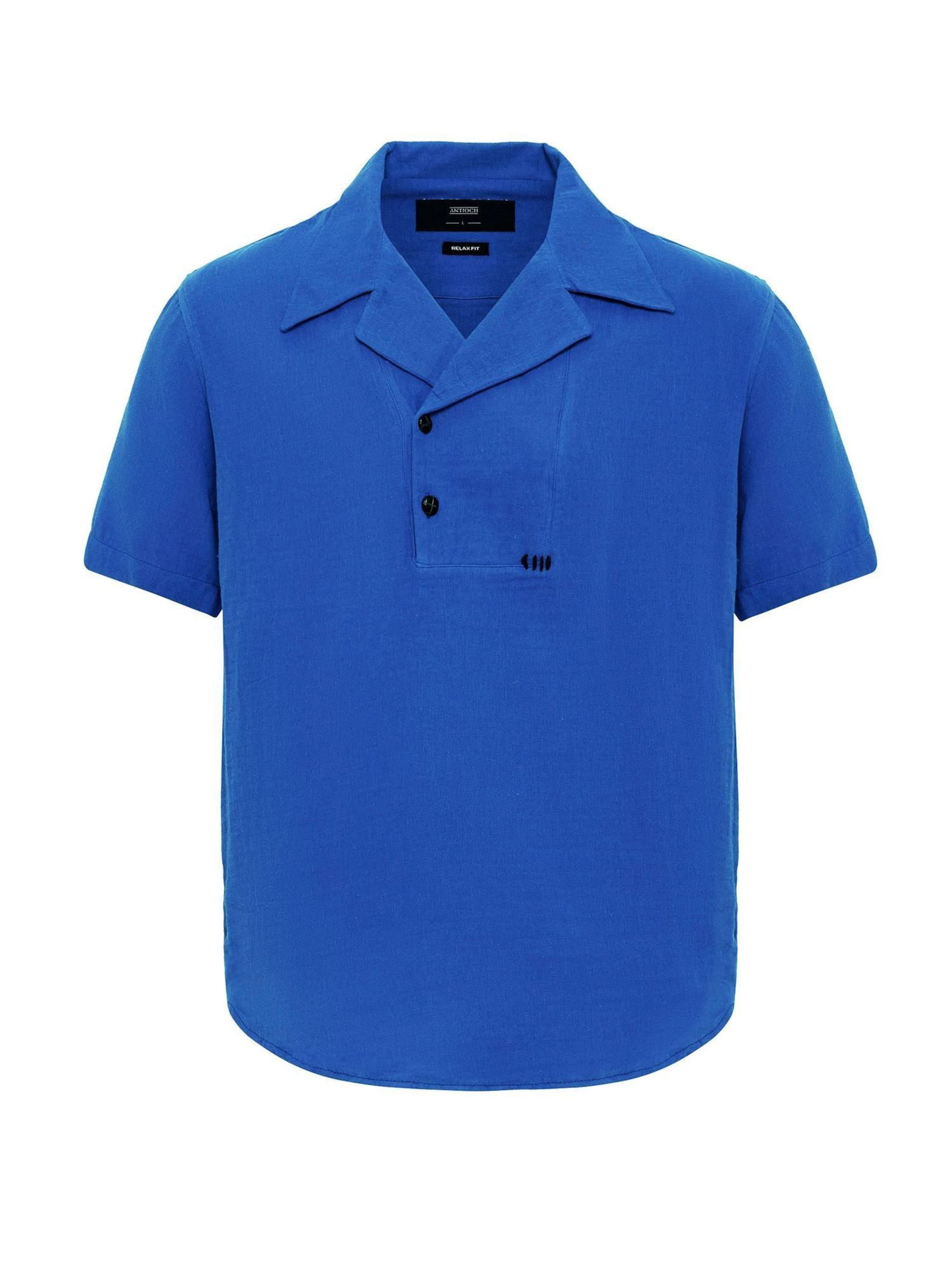 Antioch Классический крой Рубашка в Синий: спереди