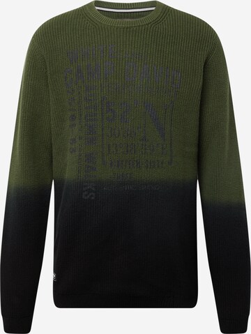 Pullover di CAMP DAVID in verde: frontale