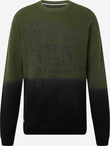 CAMP DAVID Sweater in Green: front