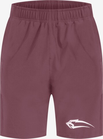 Pantalon de sport Smilodox en violet : devant