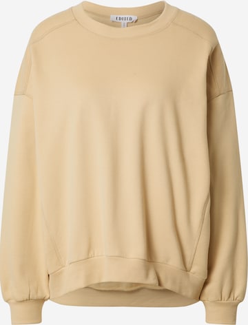 EDITED Sweatshirt 'Lana' in Beige: voorkant