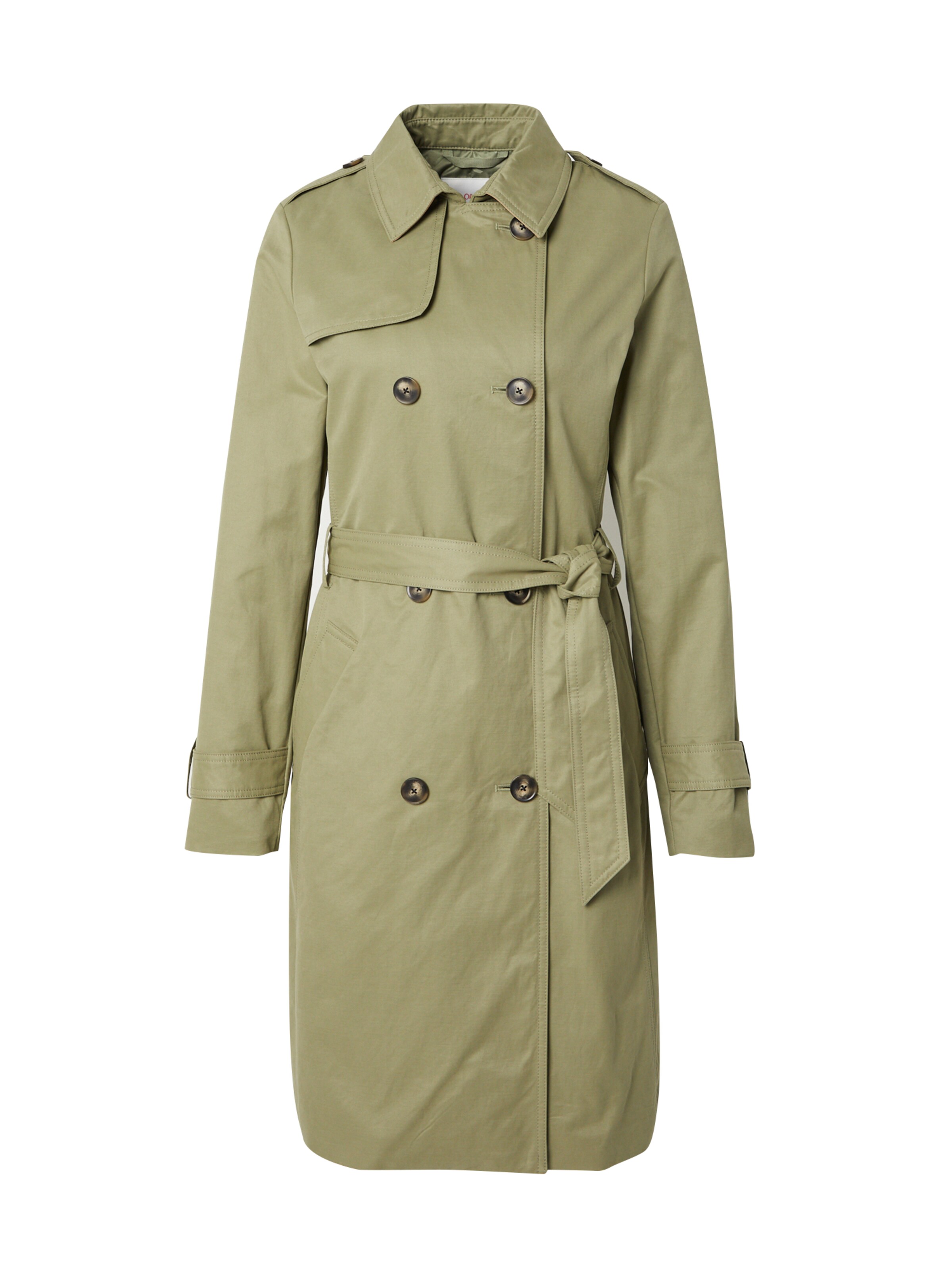 s.Oliver Tussenmantel in Groen: voorkant