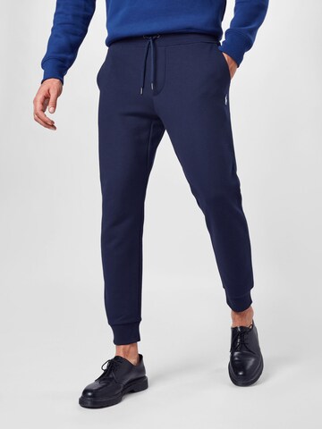 Polo Ralph Lauren Tapered Broek in Blauw: voorkant