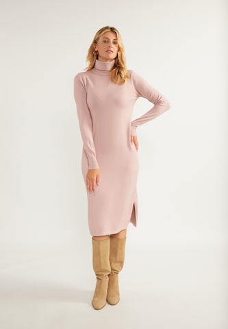 usha WHITE LABEL - Vestido de malha em rosa