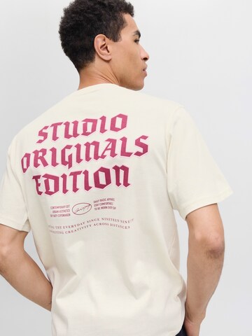 T-Shirt 'JORMEADOWS' JACK & JONES en blanc