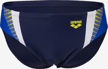 ARENA Sport fürdőruha 'THREEFOLD BRIEF' - kék: elől