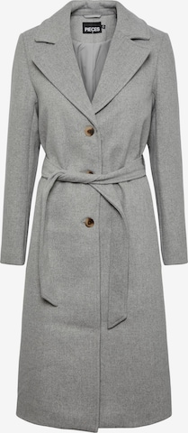 PIECES Between-Seasons Coat 'Josie' in Grey: front