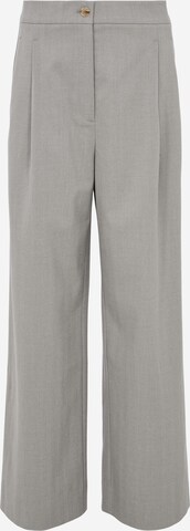 Lezu Wide leg Pleat-Front Pants 'Susanne' in Grey: front