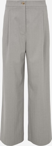 Lezu Wide leg Pleat-Front Pants 'Susanne' in Grey: front