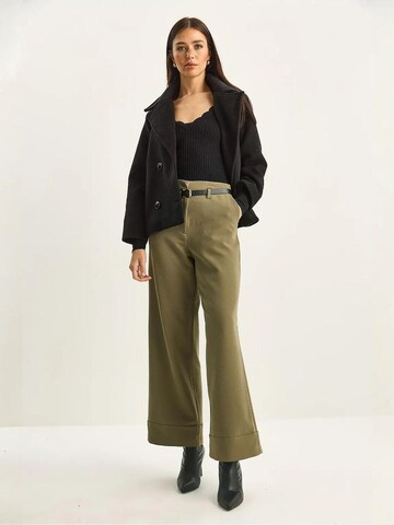 Bianco Lucci Wide leg Broek in Groen