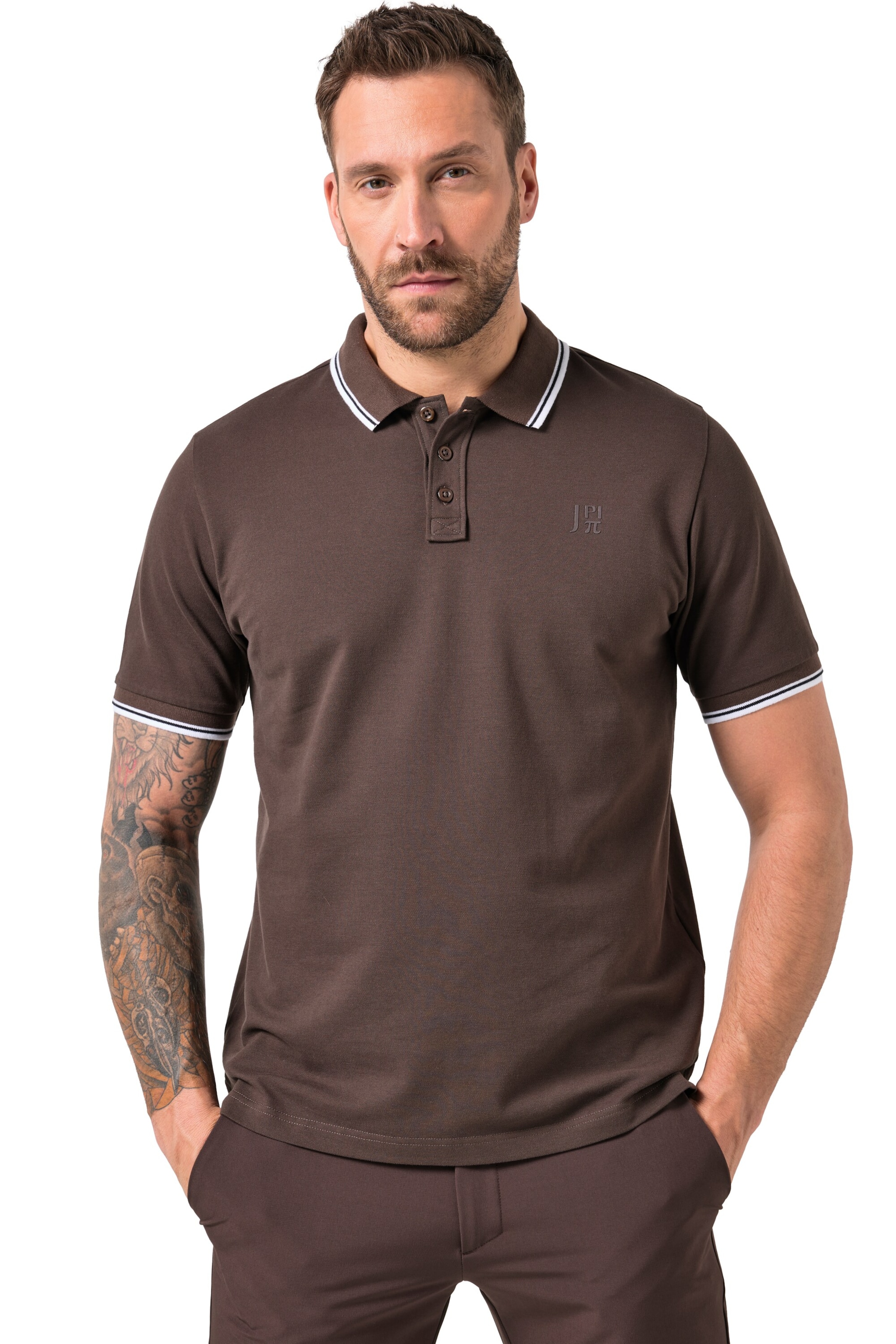 JAY-PI Shirt in Bruin: voorkant