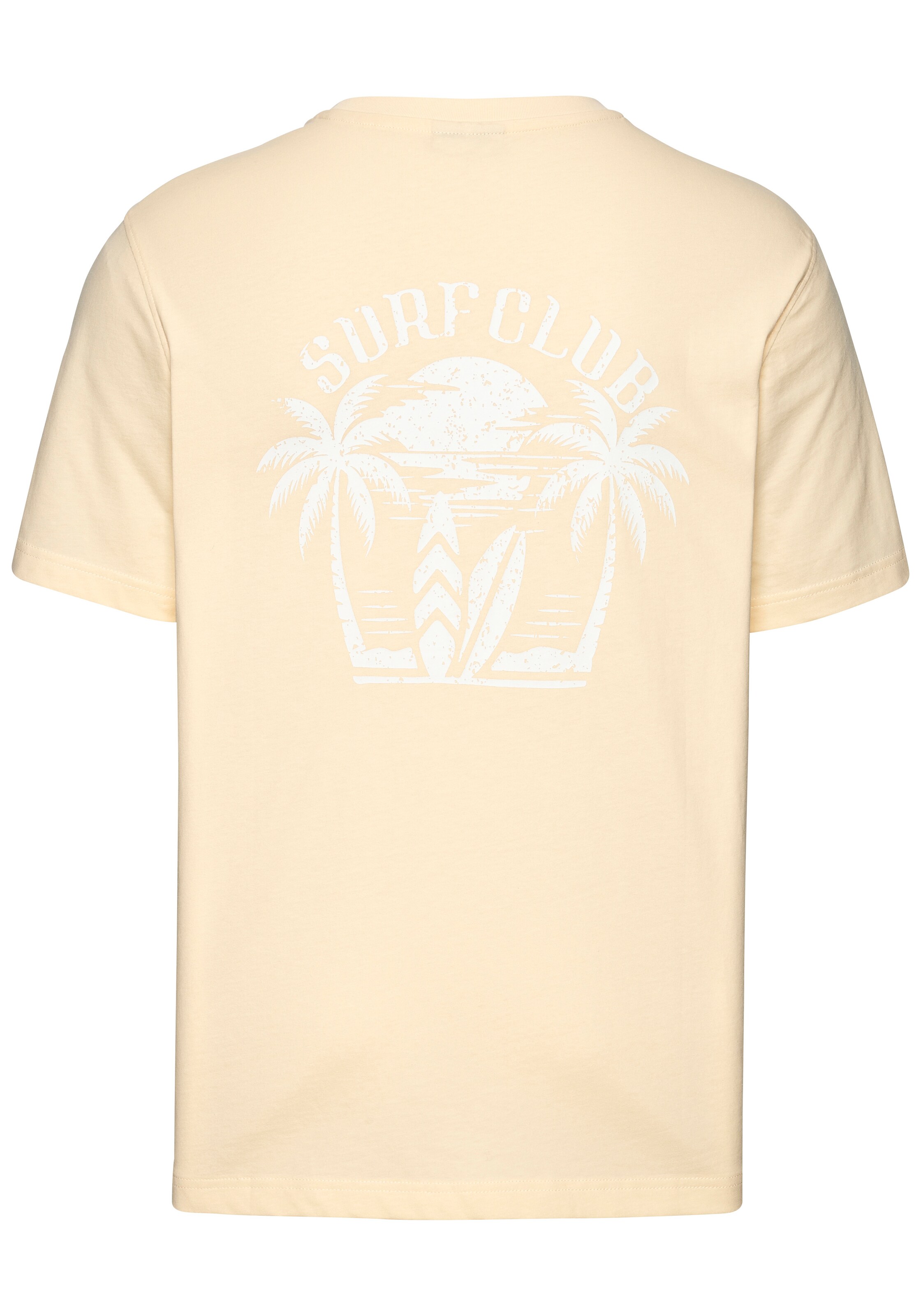 BEACH TIME T-Shirt in Gelb