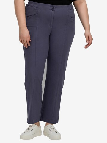 Regular Pantalon à pince SHEEGO en bleu : devant