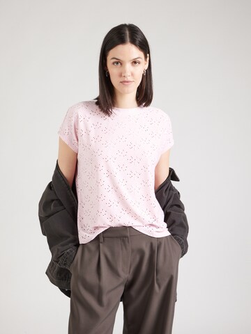 T-shirt 'ONLSMilla' ONLY en rose : devant