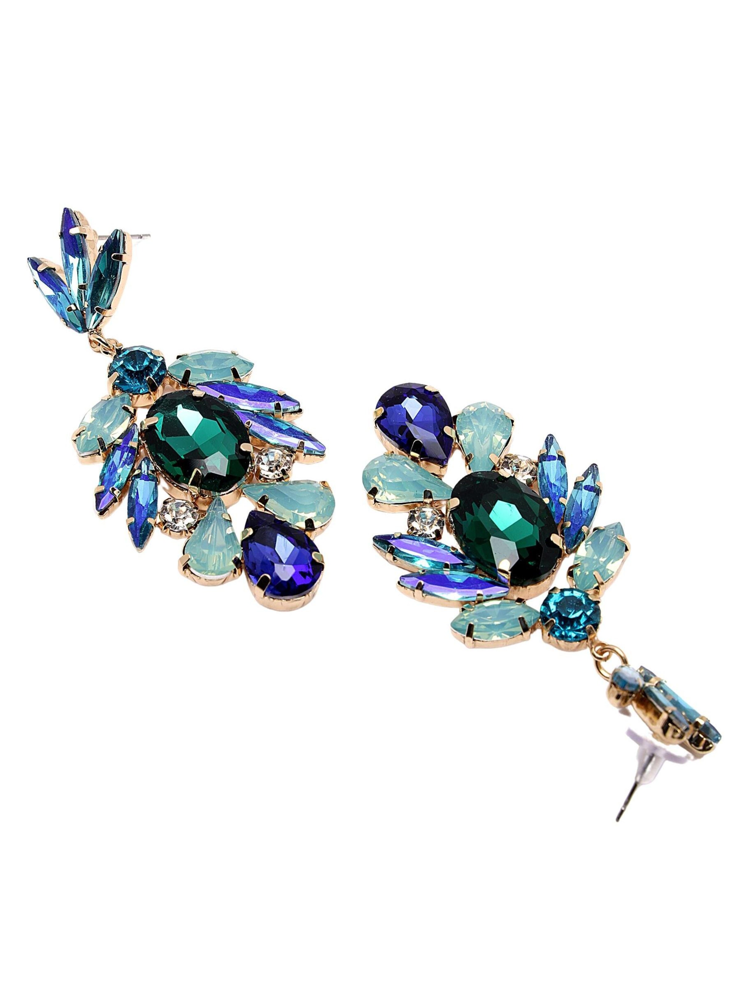 AVANT-GARDE PARIS - Pendientes 'Violetaia' en verde