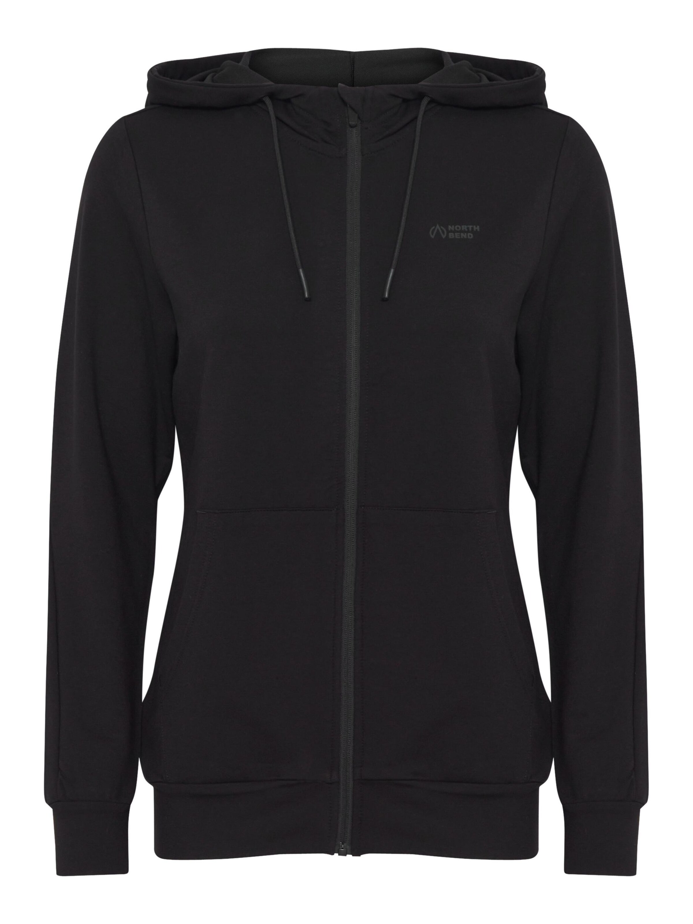 Veste de survêtement North Bend en noir : devant