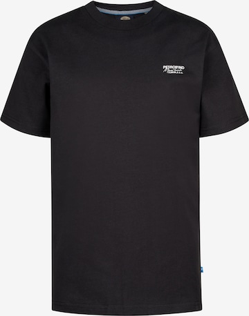 Petrol Industries Shirt 'Oceanpoint' in Zwart: voorkant