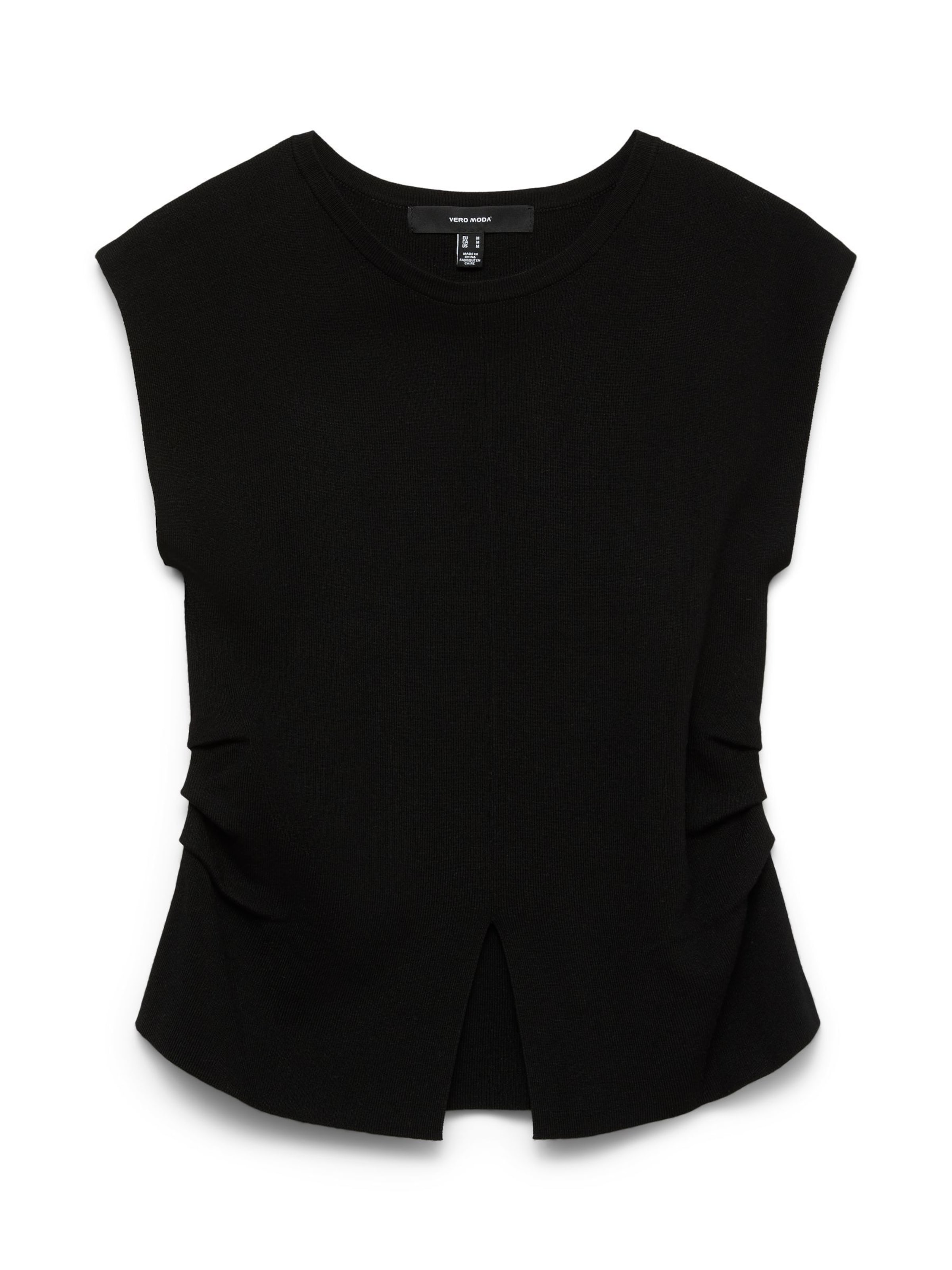 VERO MODA Knitted top 'VMKasey' in Black: front