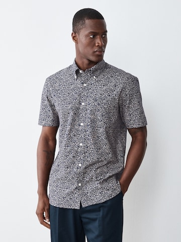 Coupe regular Chemise Next en bleu : devant