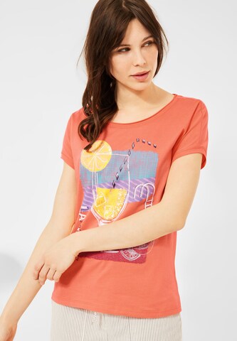 CECIL T-Shirt in Orange