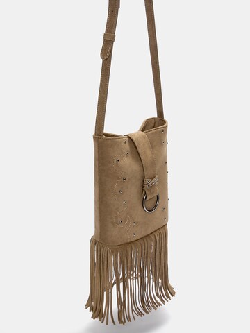 Pull&Bear Schoudertas in Bruin