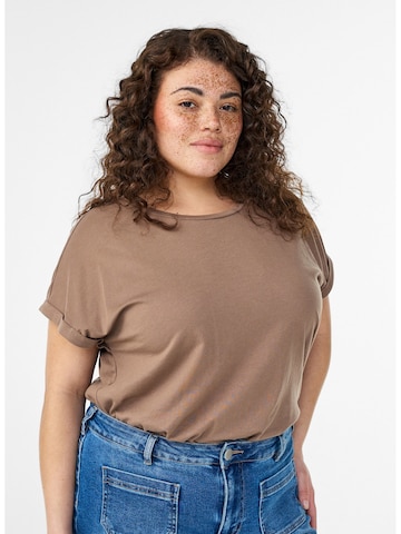 Zizzi Футболка 'Mkatja' в Коричневый
