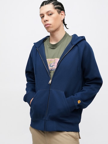 Carhartt WIP Zip-Up Hoodie in Blue