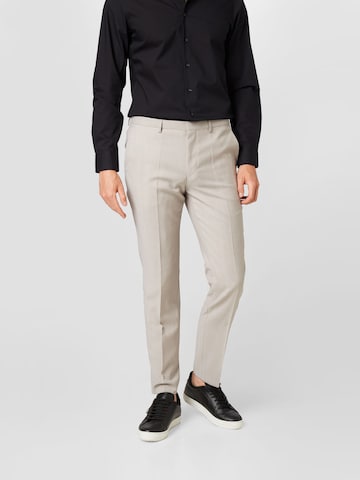 HUGO Red - Slimfit Traje 'Arti' en beige