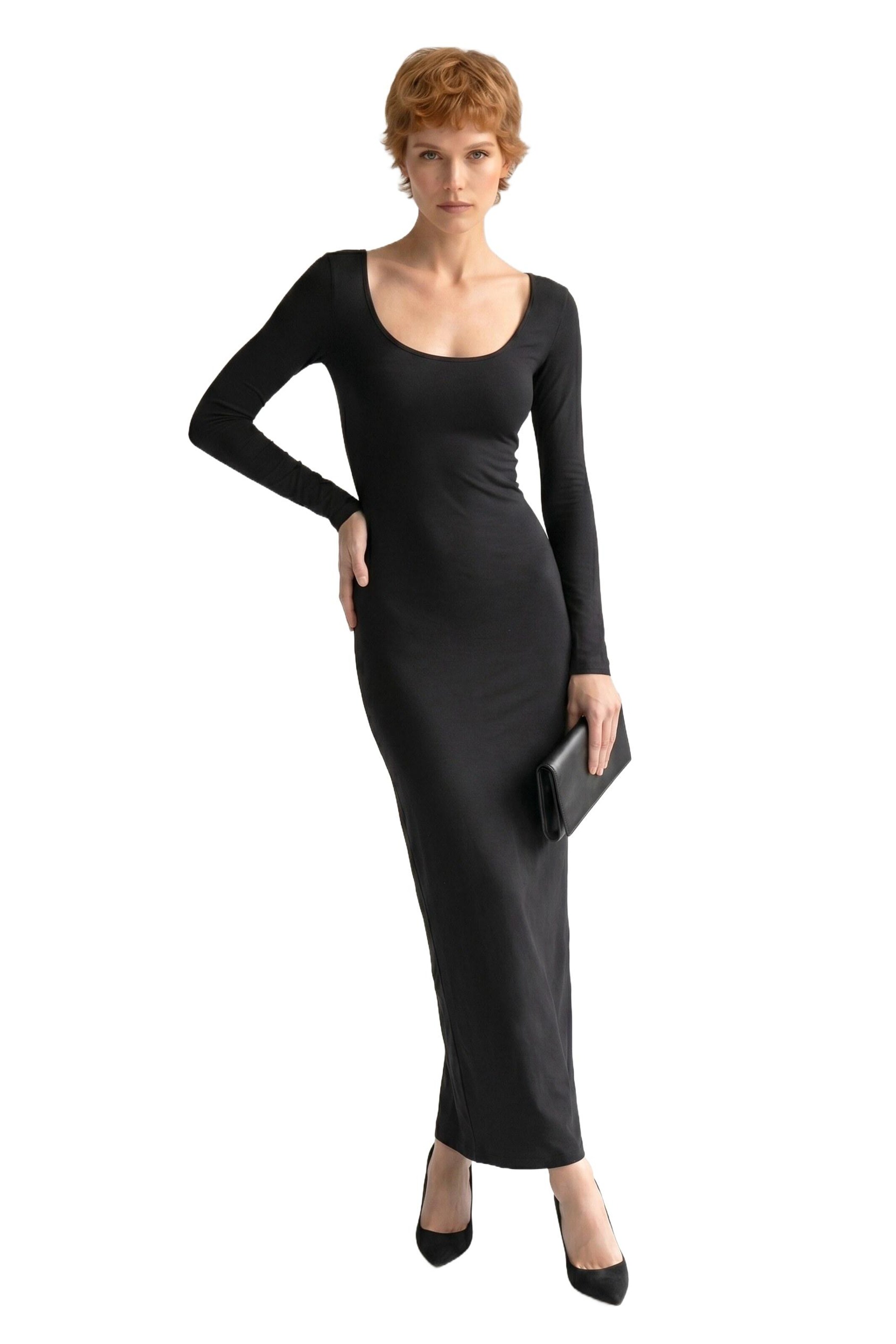 Robe Alexa Dash en noir : devant