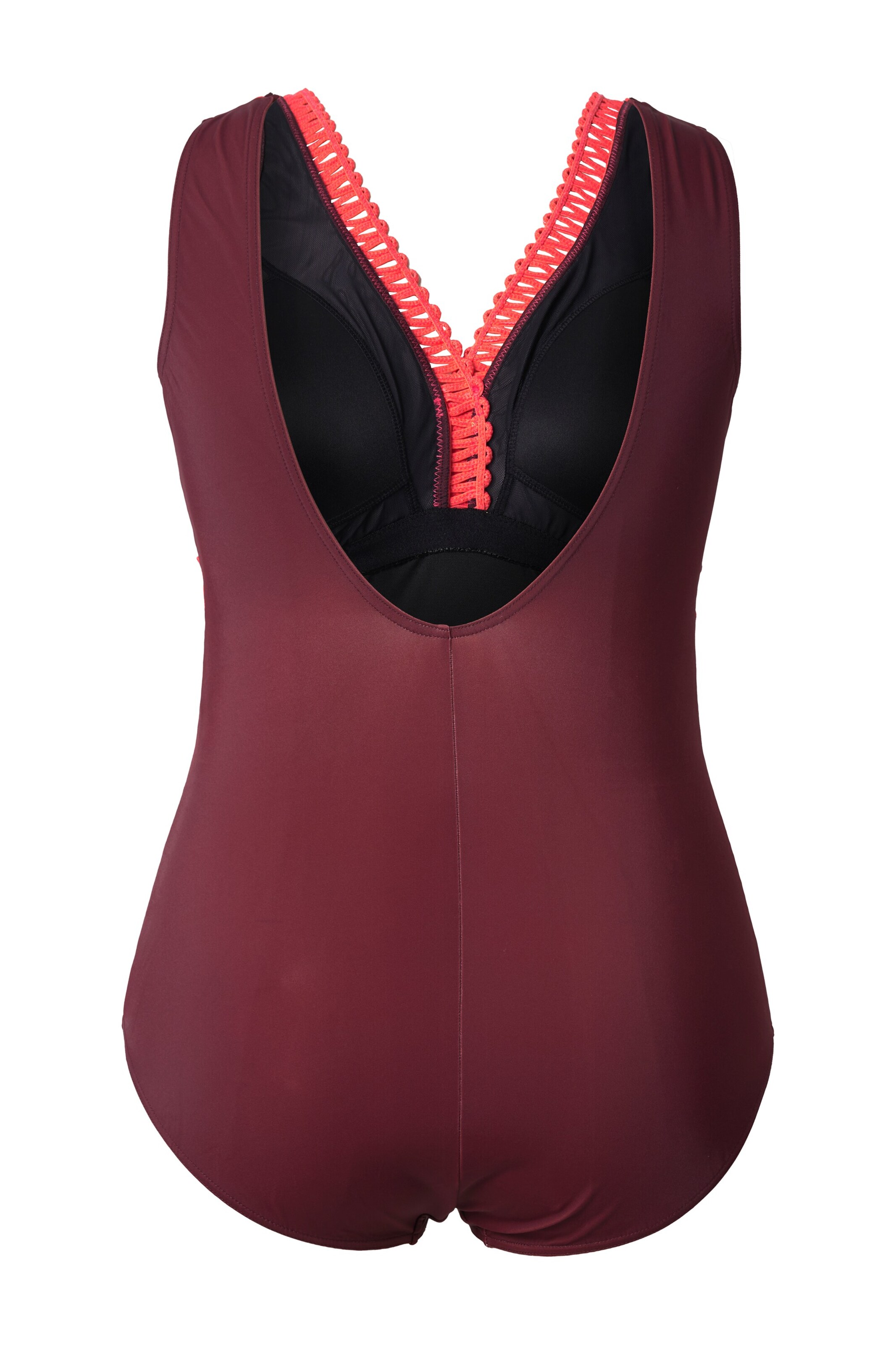 Ulla Popken Triangel Badpak in Lila