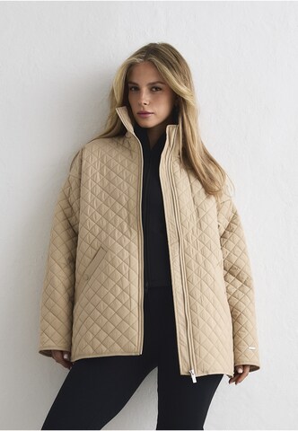 Aim'n Winterjas in Beige: voorkant