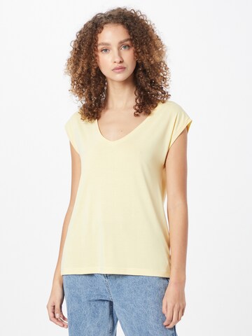 PIECES - Camiseta 'Kamala' en amarillo: frente