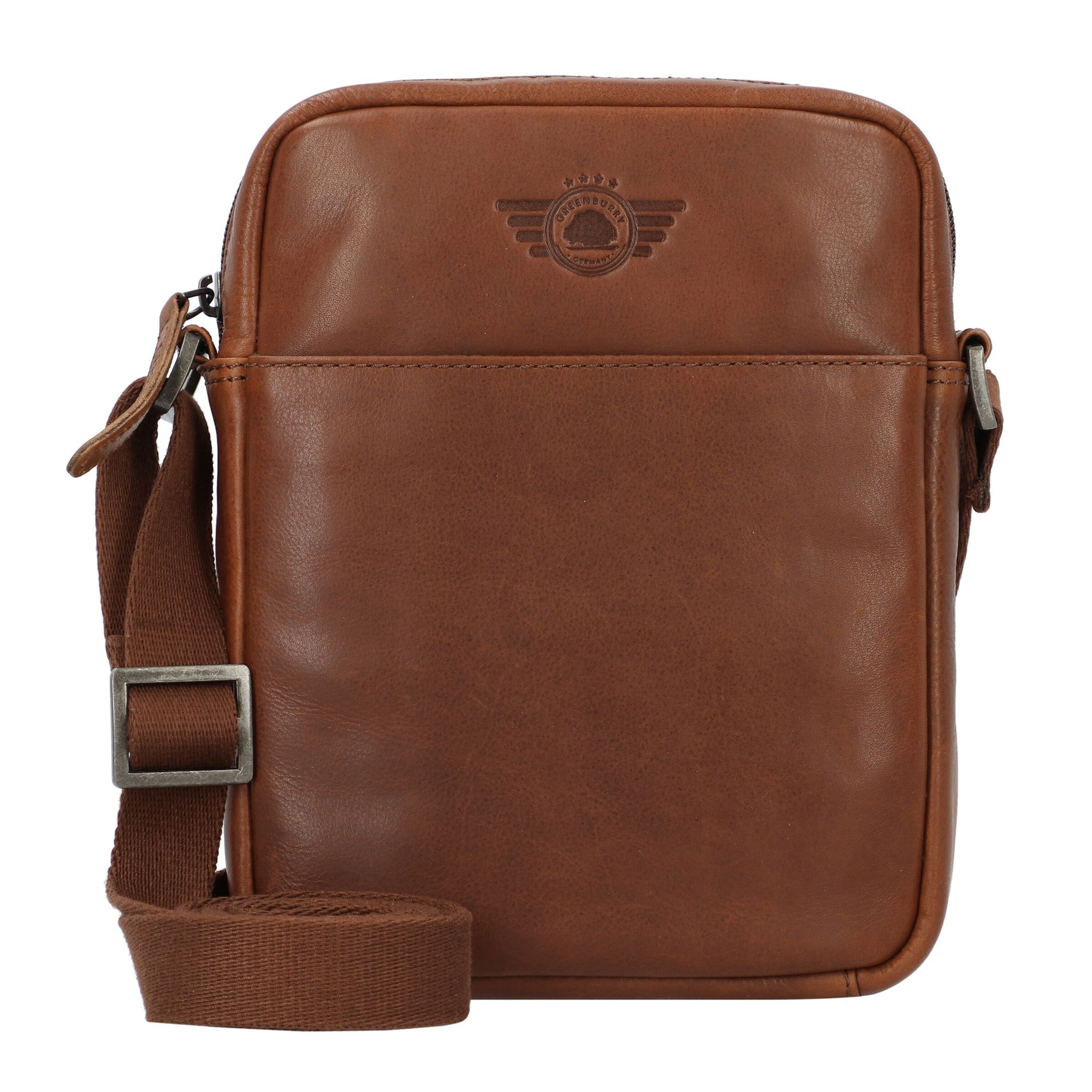 GREENBURRY Umhängetasche 'Vintage' in Braun: Vorderseite