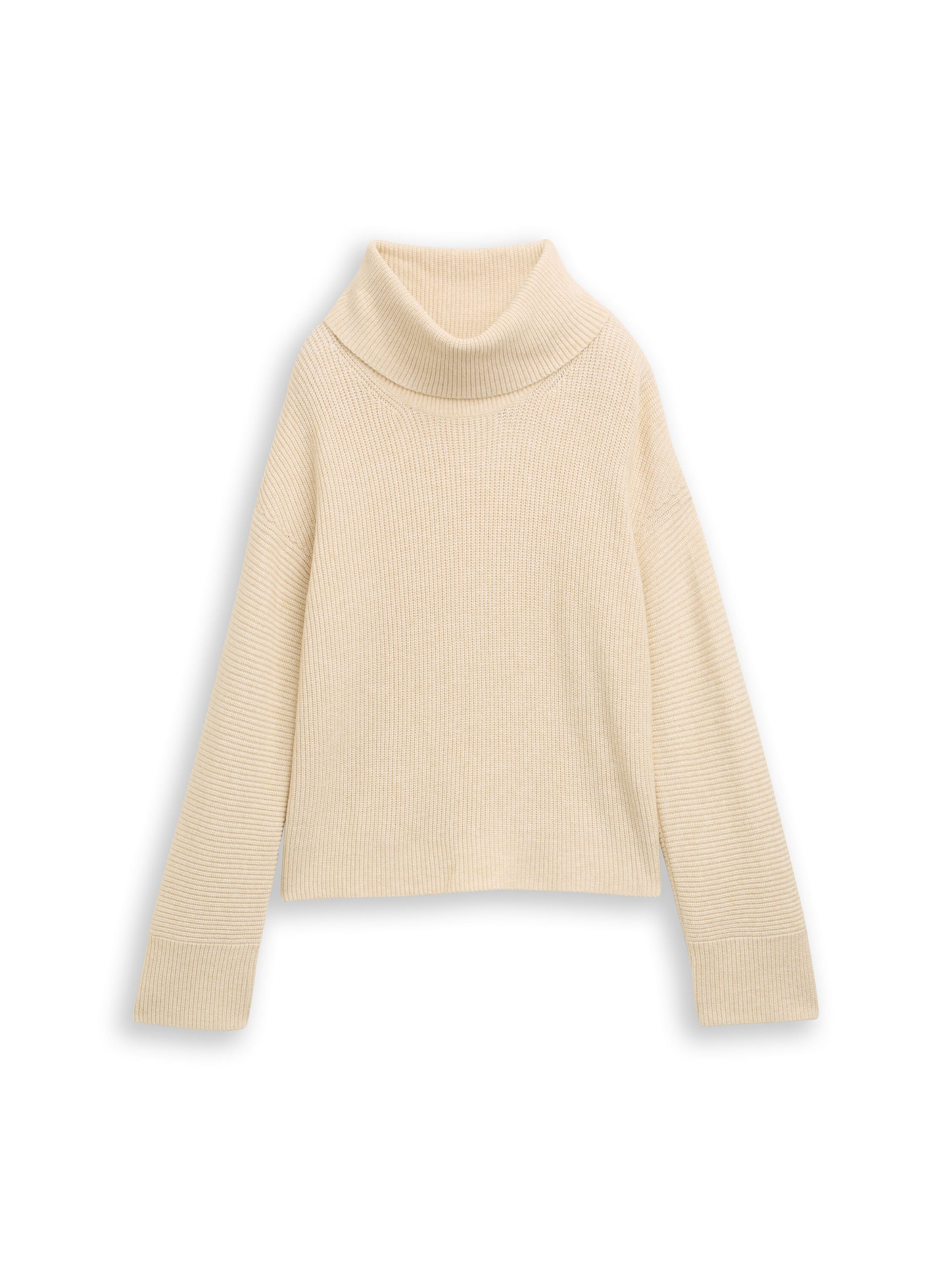Pull-over TOM TAILOR en beige : devant