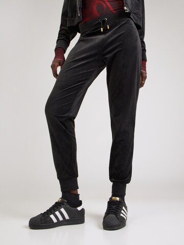 Juicy Couture - Tapered Pantalón 'ALIX' en negro: frente