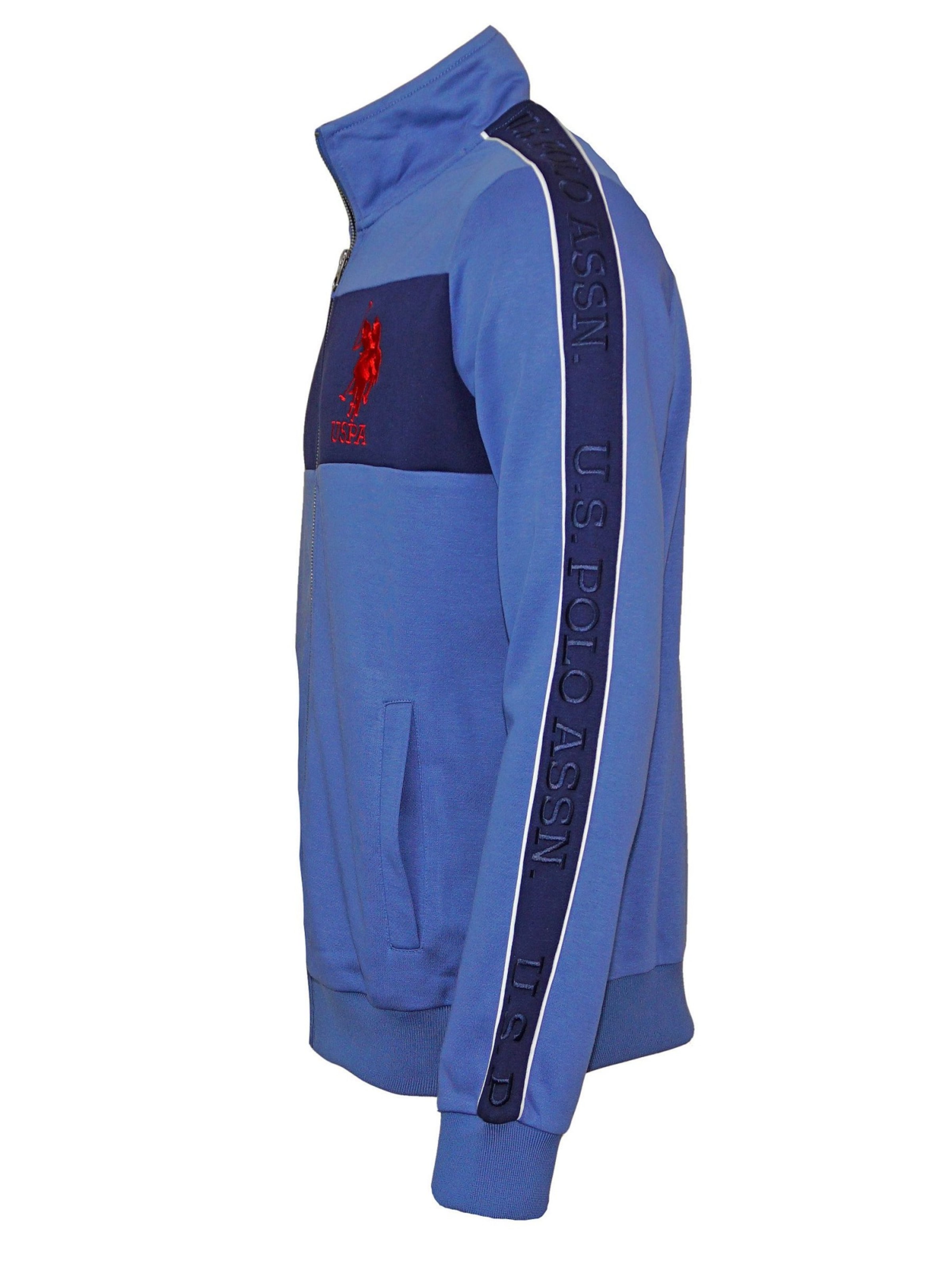 U.S. POLO ASSN. Sweatjacke 'Nels' in Blau
