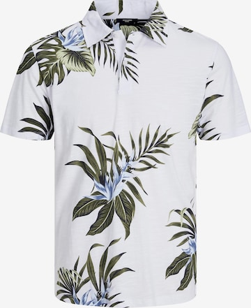 JACK & JONES Shirt 'Tropic' in White: front