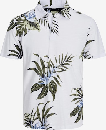 JACK & JONES Skjorte 'Tropic' i hvit: forside