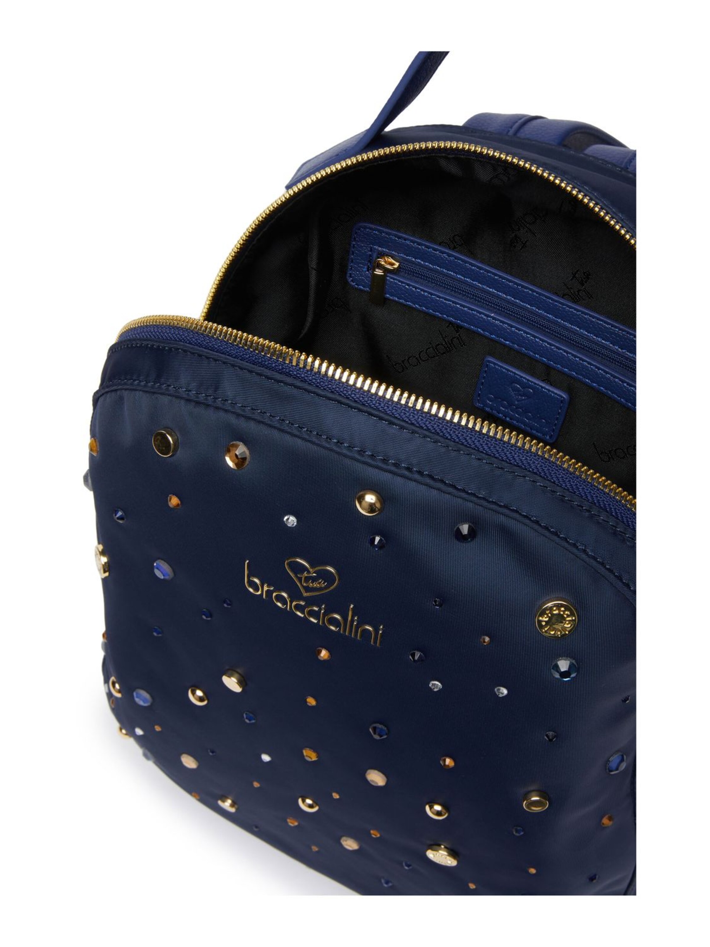Braccialini Rucksack 'Beth Strass'‌‌ in Blau