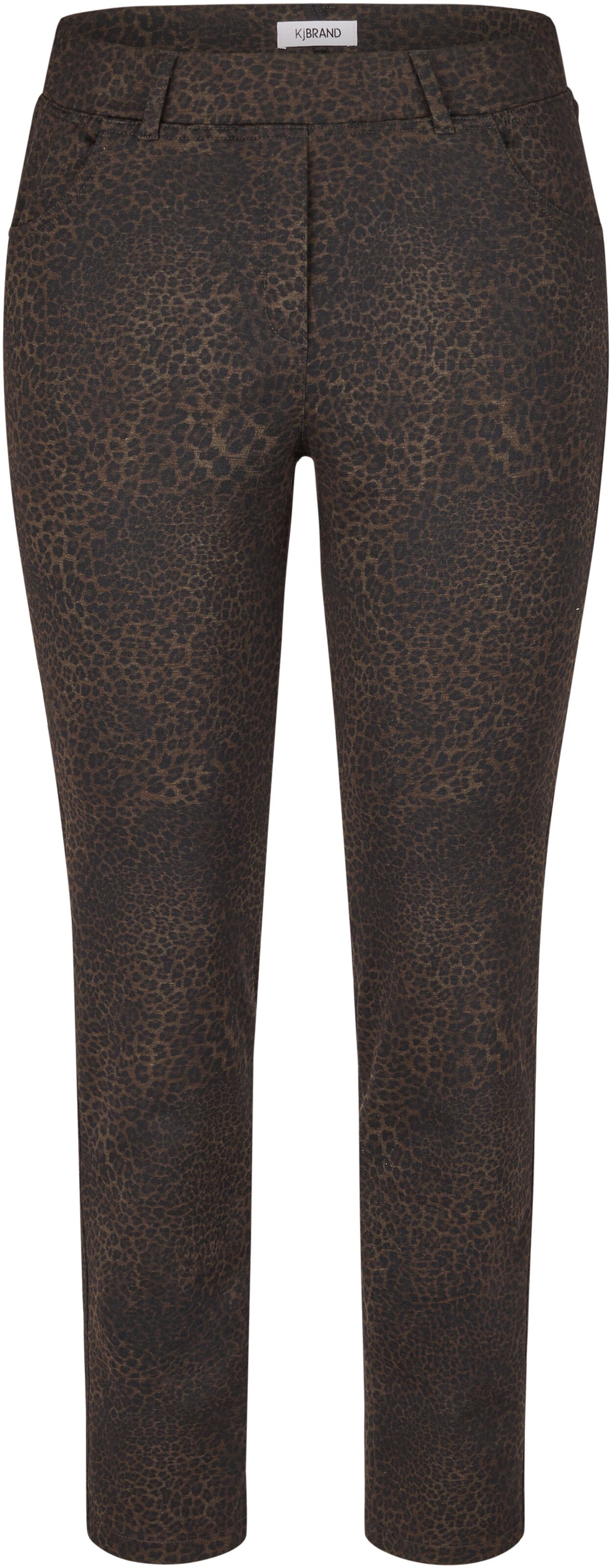 KjBRAND Skinny Jeggings in Brown: front