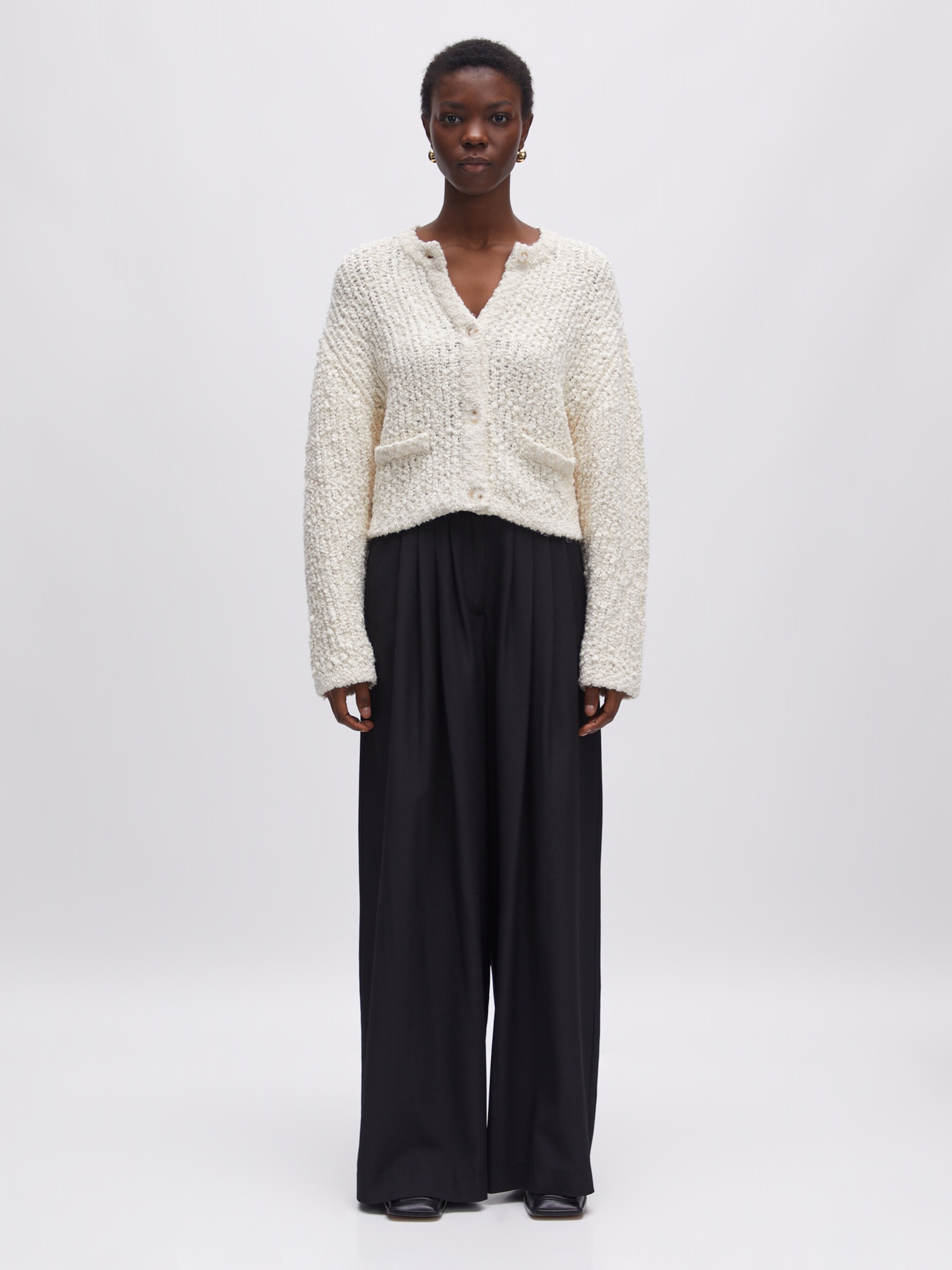 EDITED Produkte Strickjacke 'Ida' wollweiß