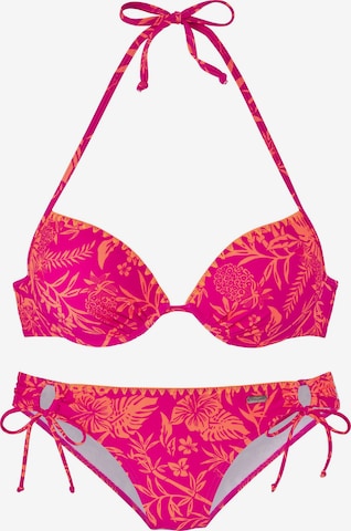 VENICE BEACH Bikini in Orange: front