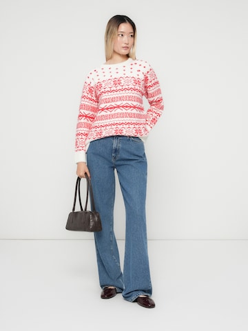 ONLY Pulover 'ONLXMAS NORDIC' | bela barva