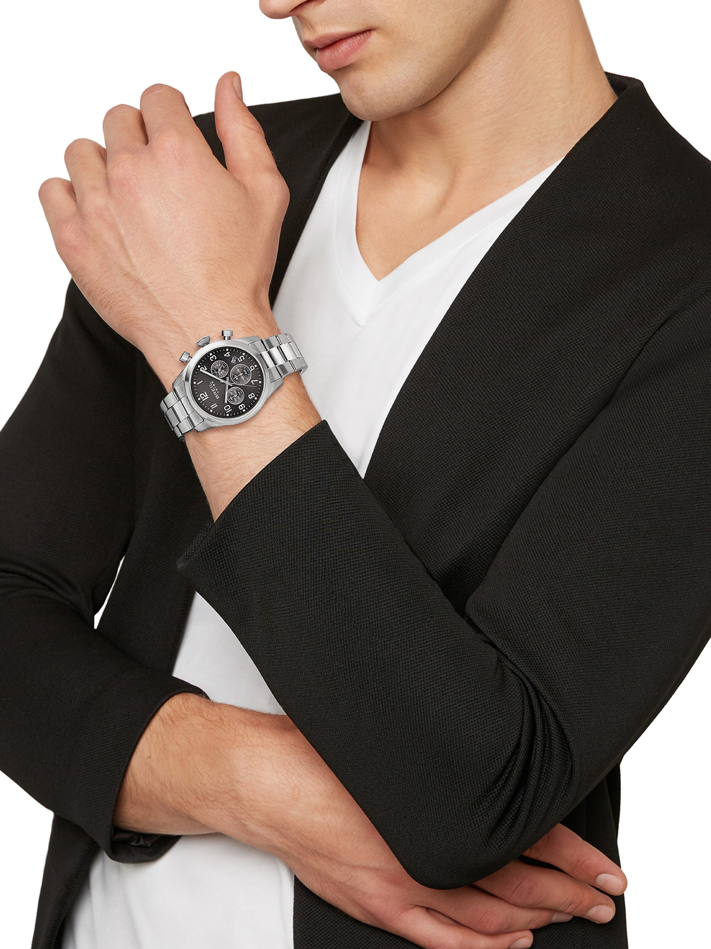 Breil Analog watch 'Classic Elegance' in Silver: front