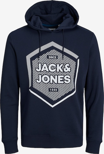 Felpa 'Stein' JACK & JONES di colore blu scuro / bianco, Visualizzazione prodotti