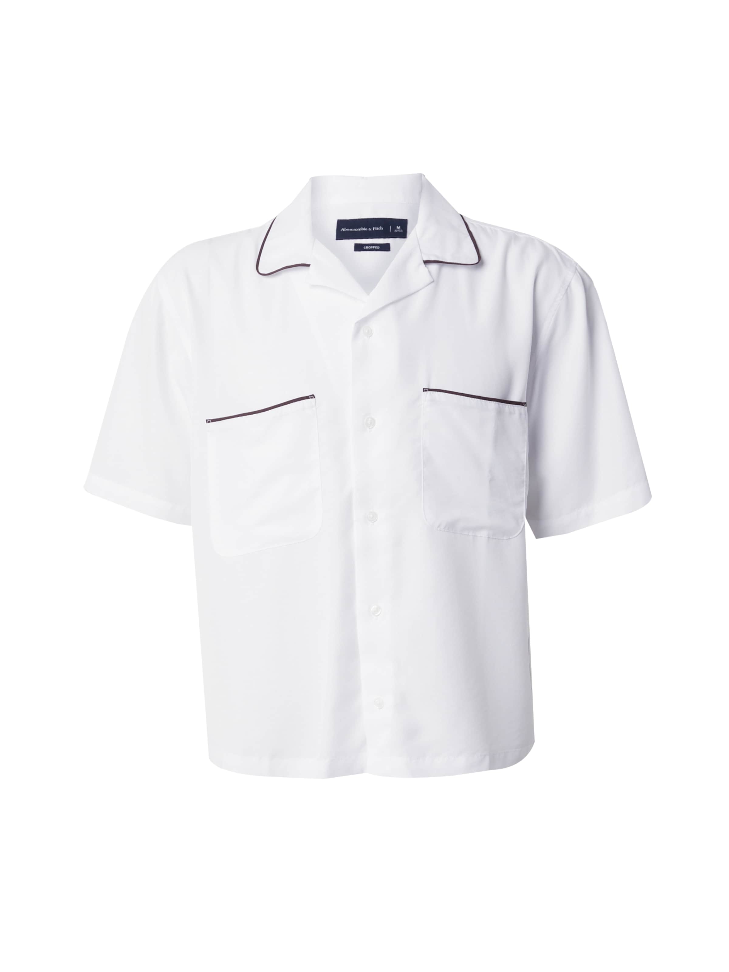 Regular fit Camicia di Abercrombie & Fitch in bianco: frontale