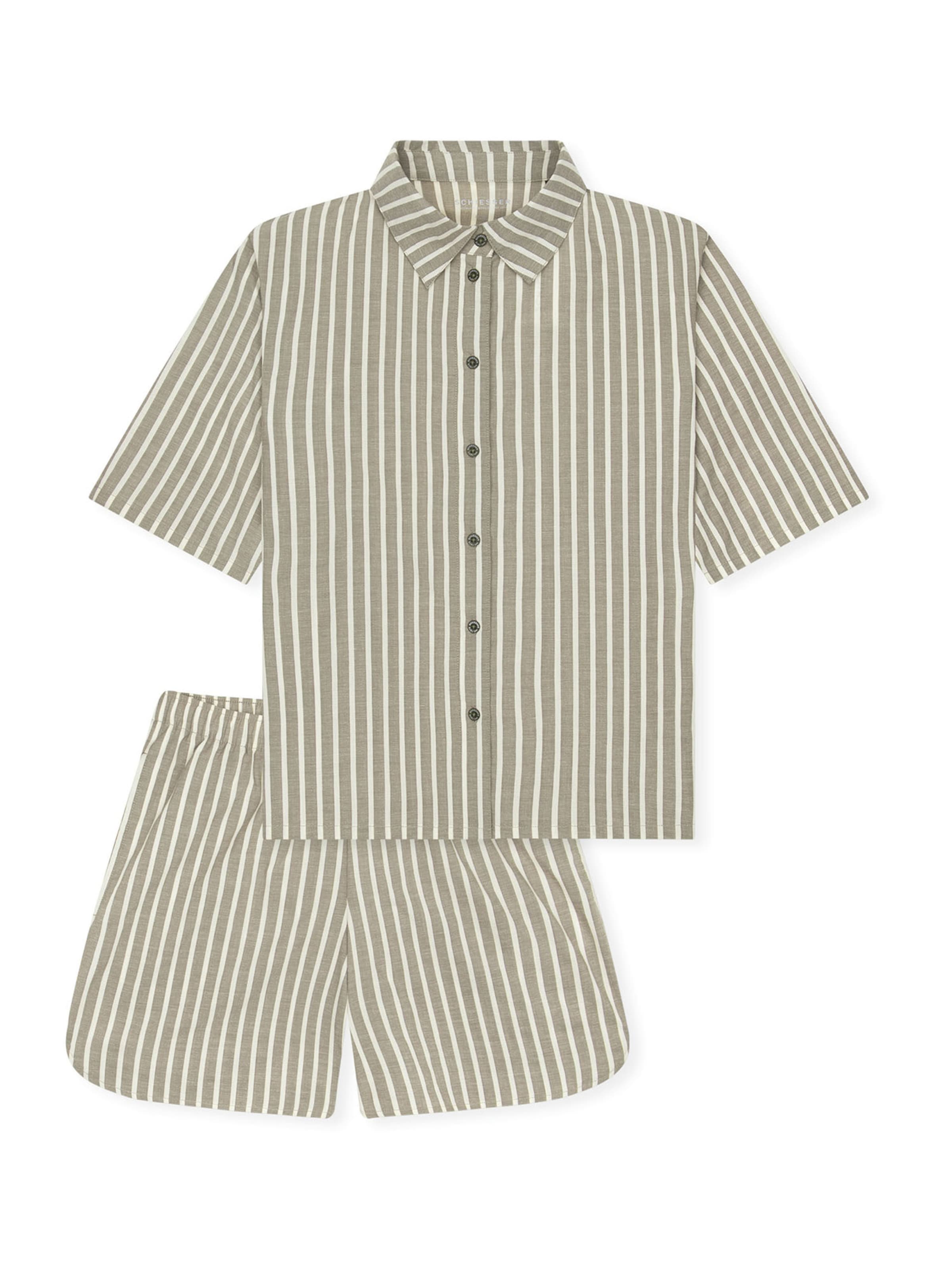 Pyjama ' Selected Premium ' SCHIESSER en beige : devant
