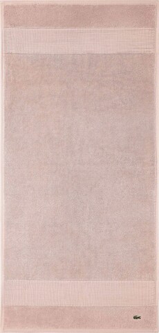 Serviette LACOSTE en rose : devant